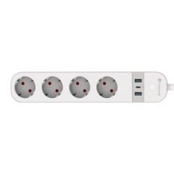 Hybrone USB'li Dörtlü Akıllı Priz